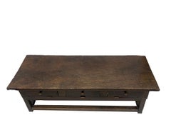 18th century oak coffee table