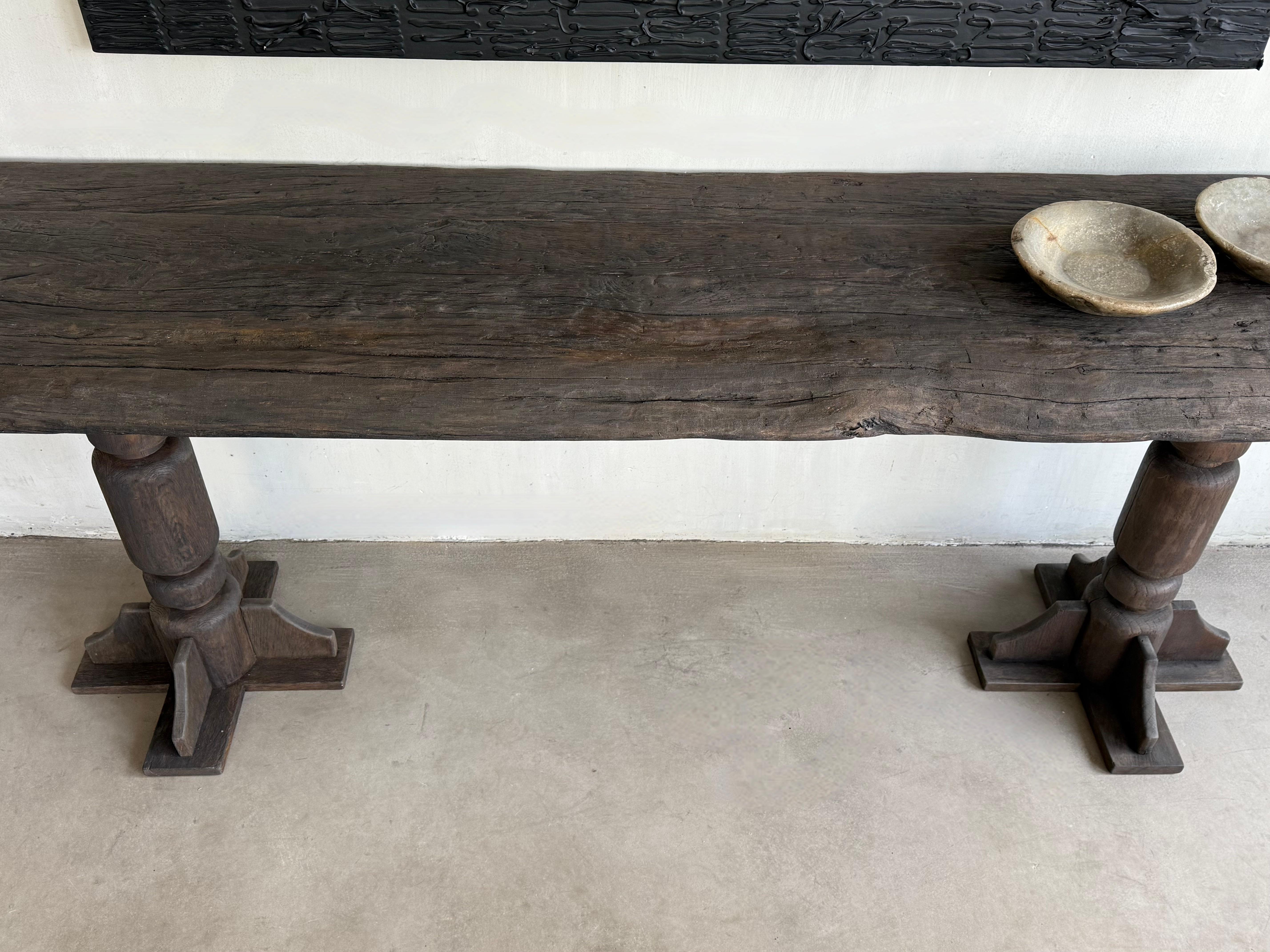 18th Century Oak Console In Good Condition In Nijlen, BE