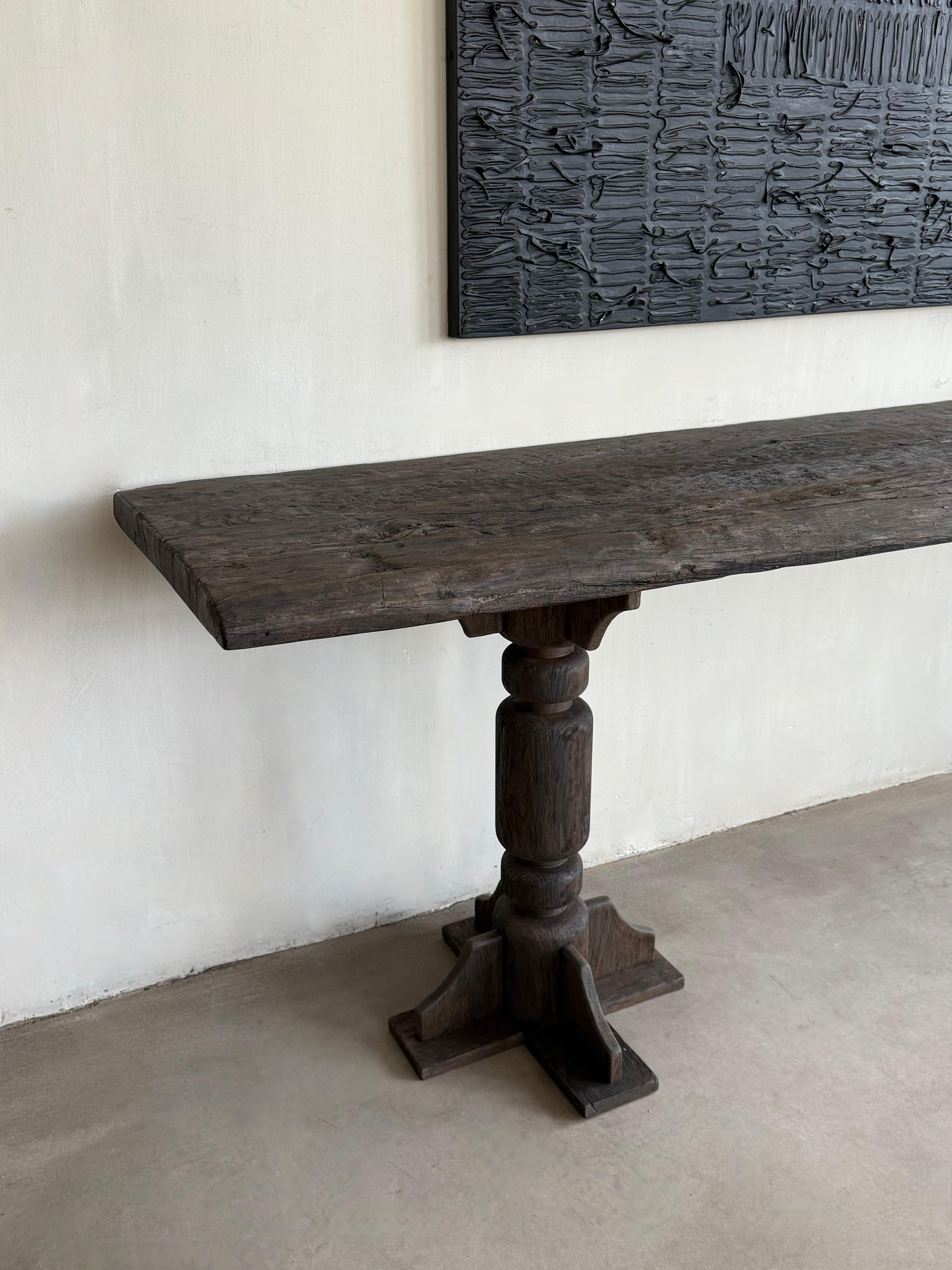 18th Century and Earlier 18th Century Oak Console