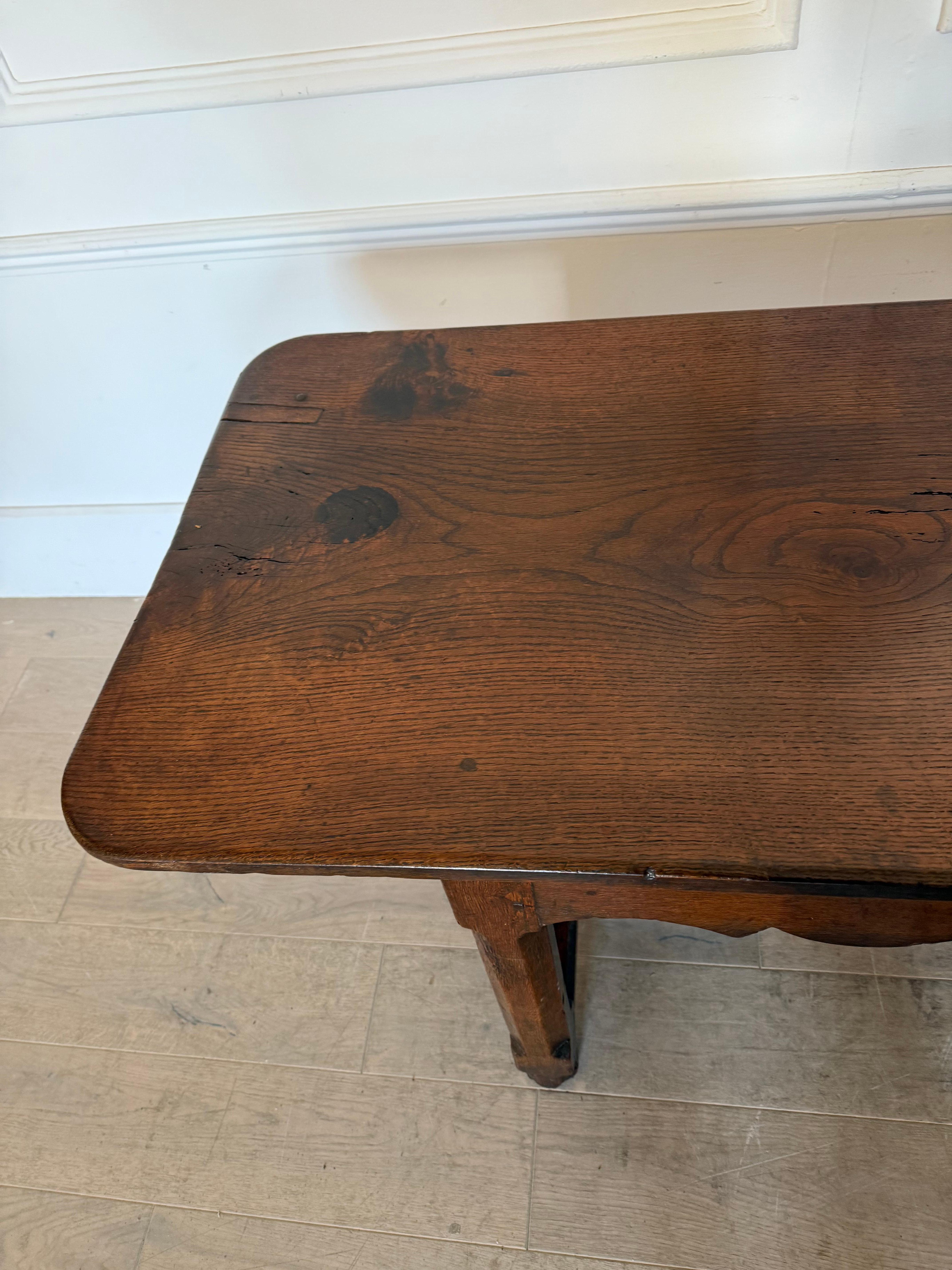 18th century oak console table / serving table For Sale 1