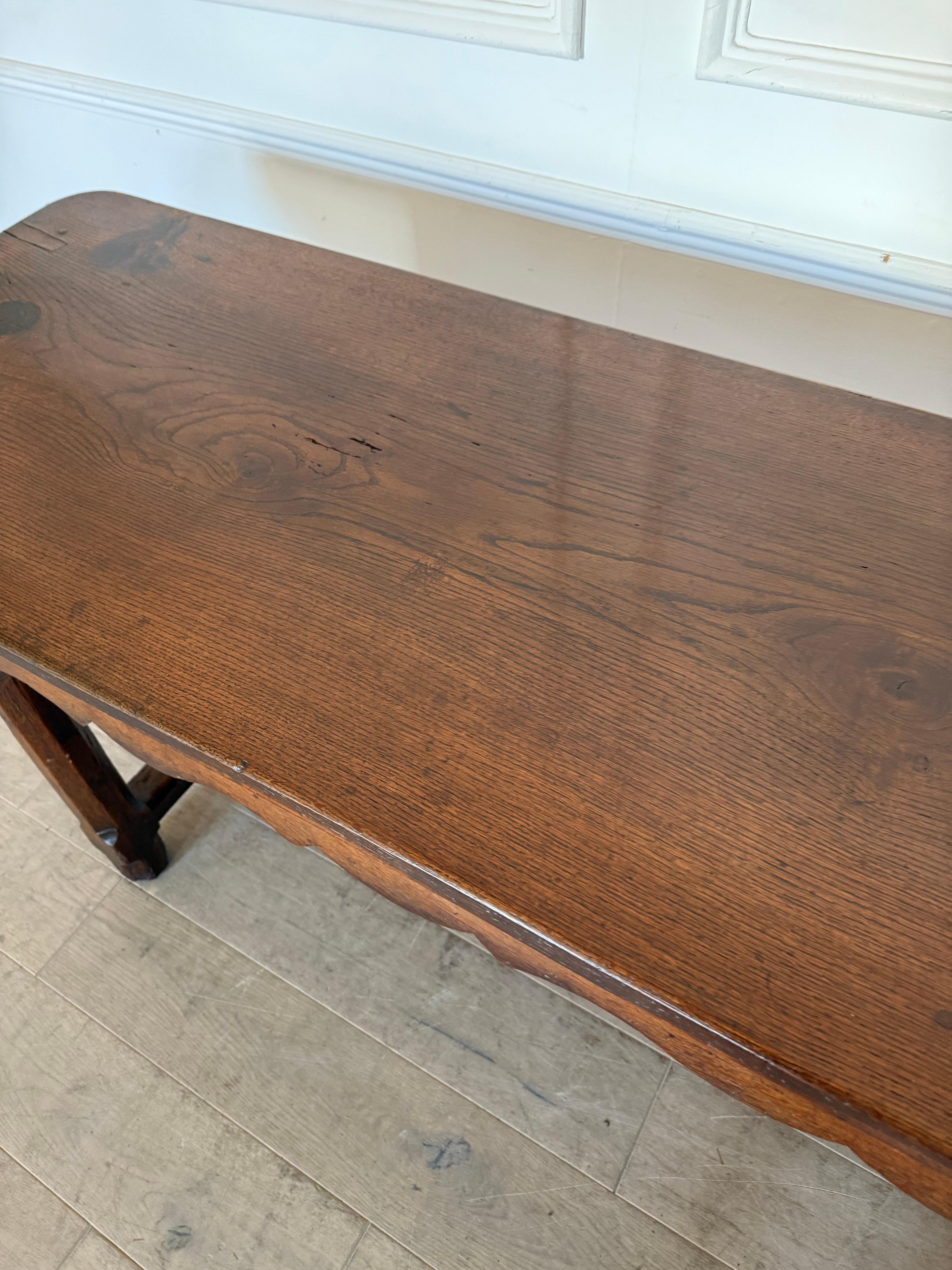 18th century oak console table / serving table For Sale 2