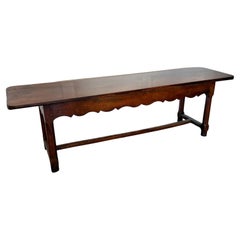 Antique 18th century oak console table / serving table