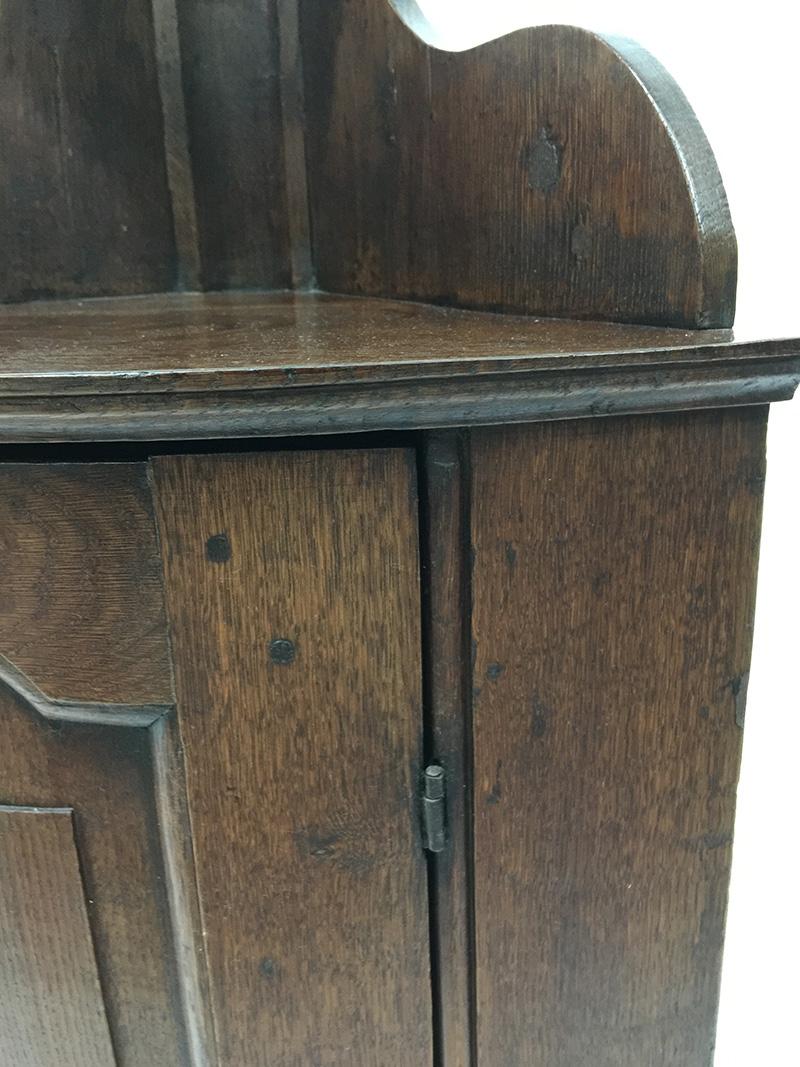 18th Century Oak Corner Cupboard 1