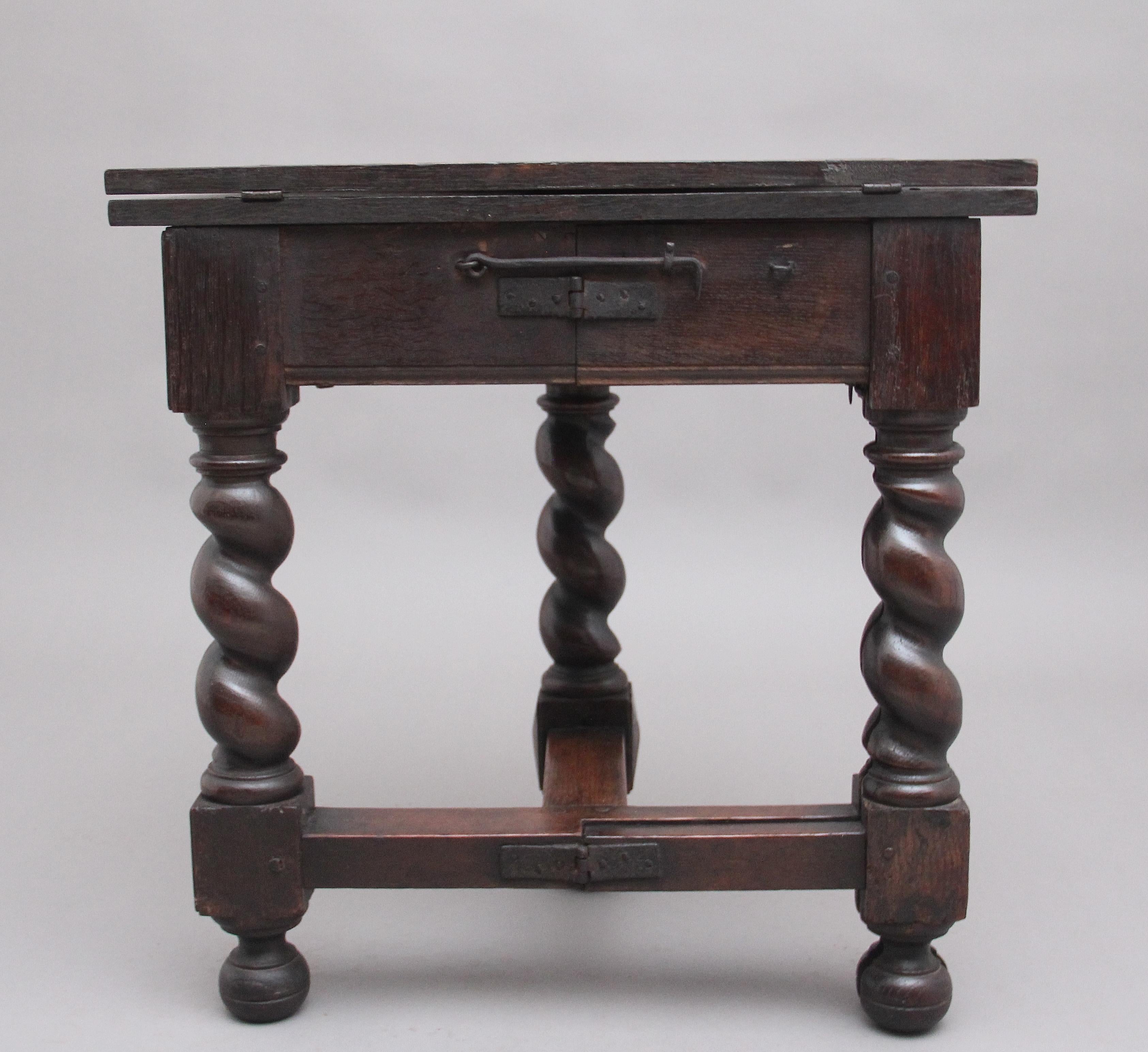 British 18th Century Oak Credence Table