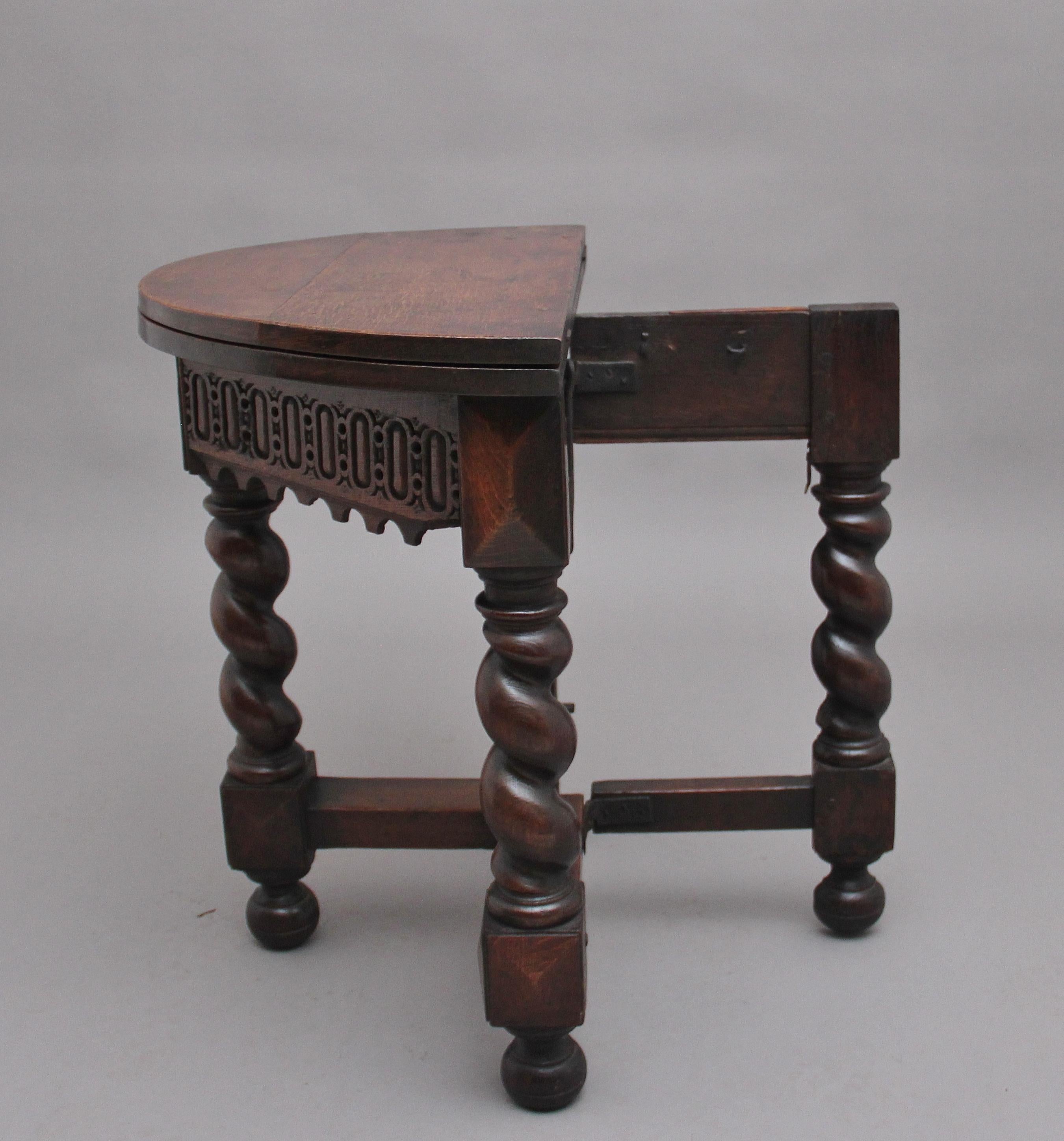 Late 18th Century 18th Century Oak Credence Table