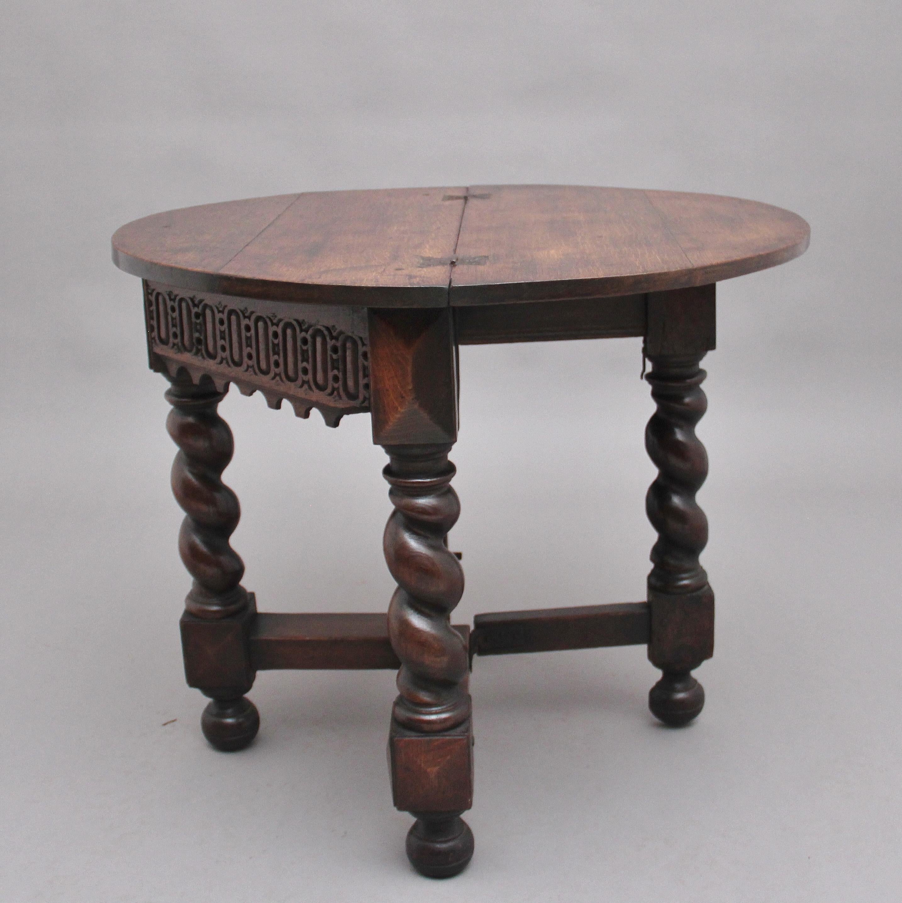 18th Century Oak Credence Table 1