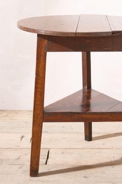 Table de cricket en Oak du 18ème siècle