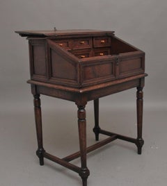18th Century oak desk on later stand