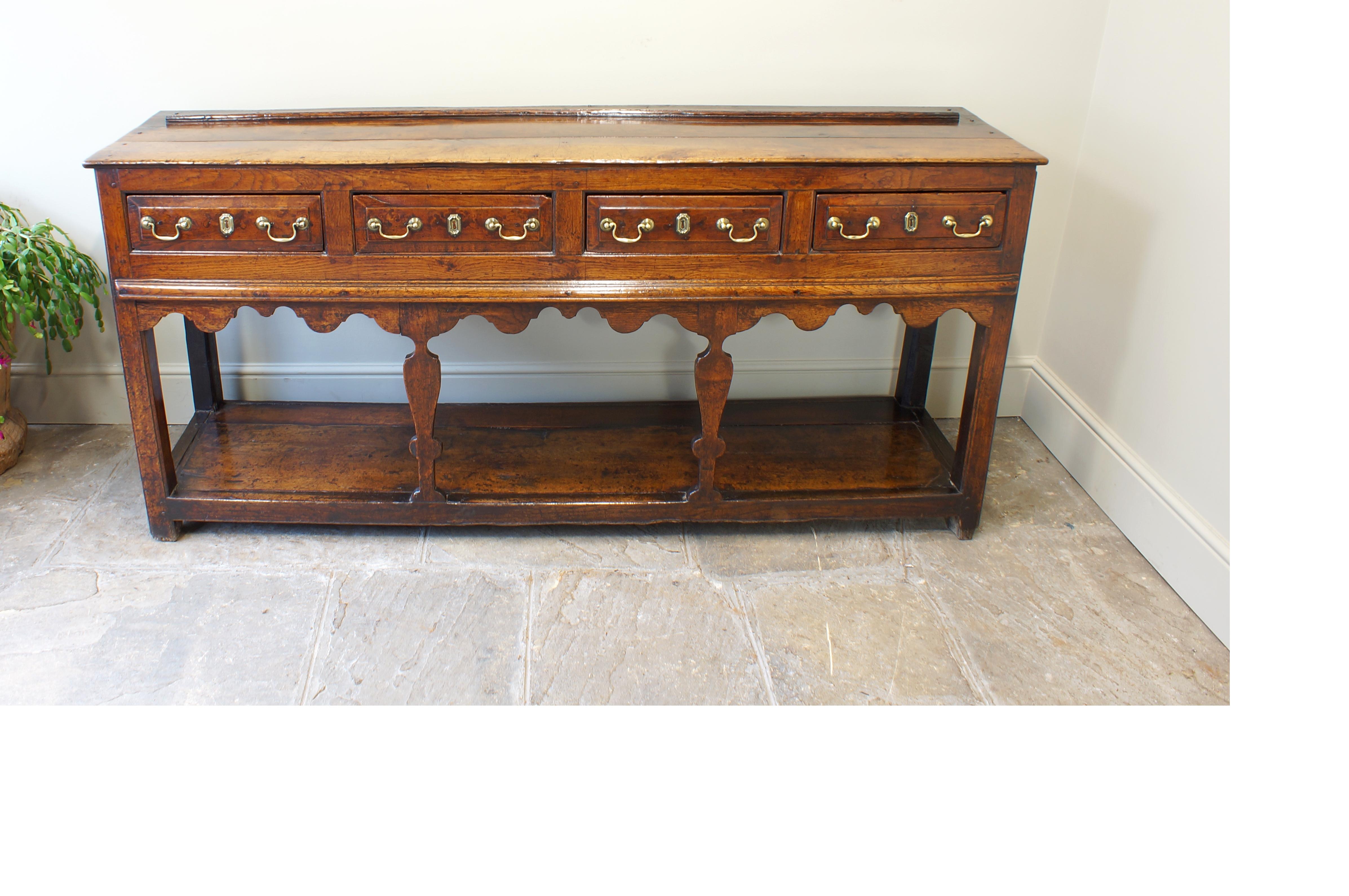 18th Century Oak Dresser Base. For Sale 7