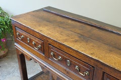 18th Century Oak Dresser Base.