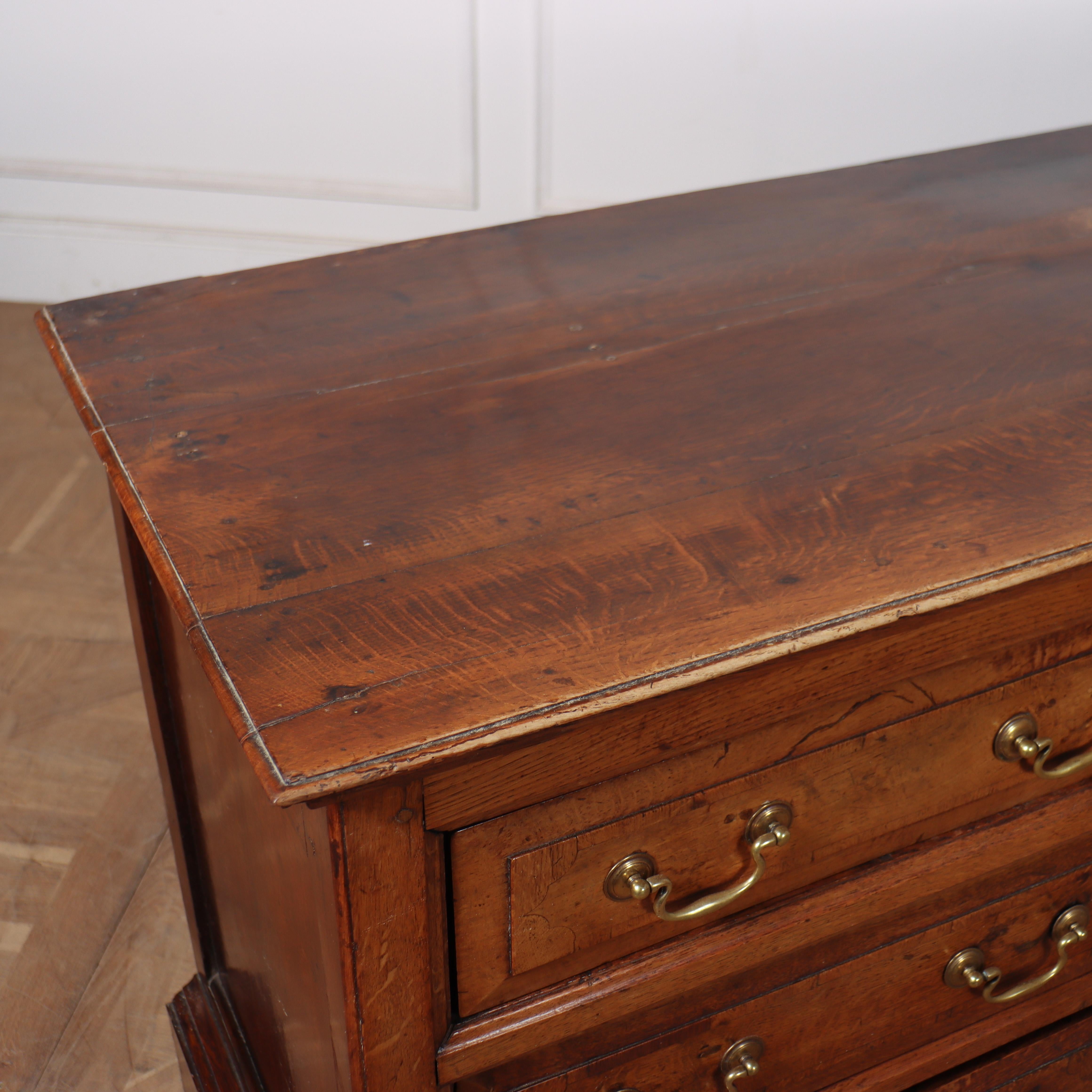 18th Century and Earlier 18th Century Oak Dresser Base For Sale