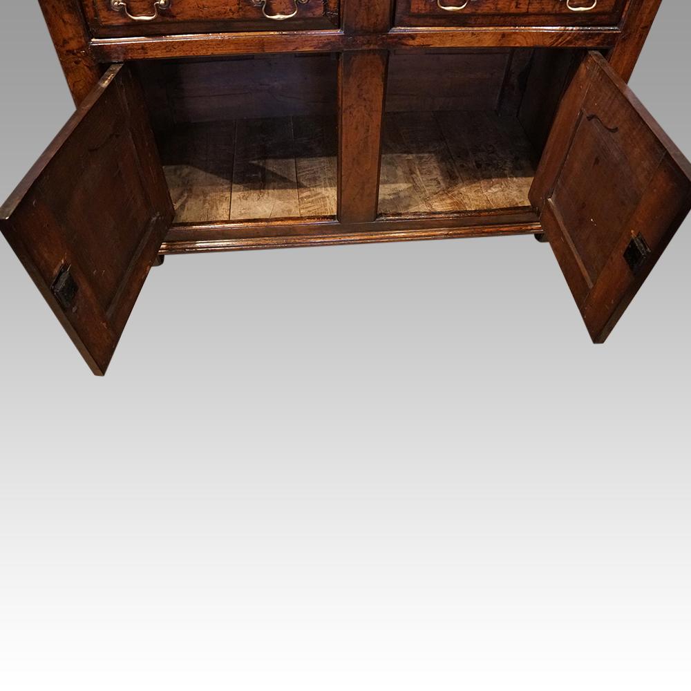 Mid-18th Century 18th Century Oak Dresser Base For Sale