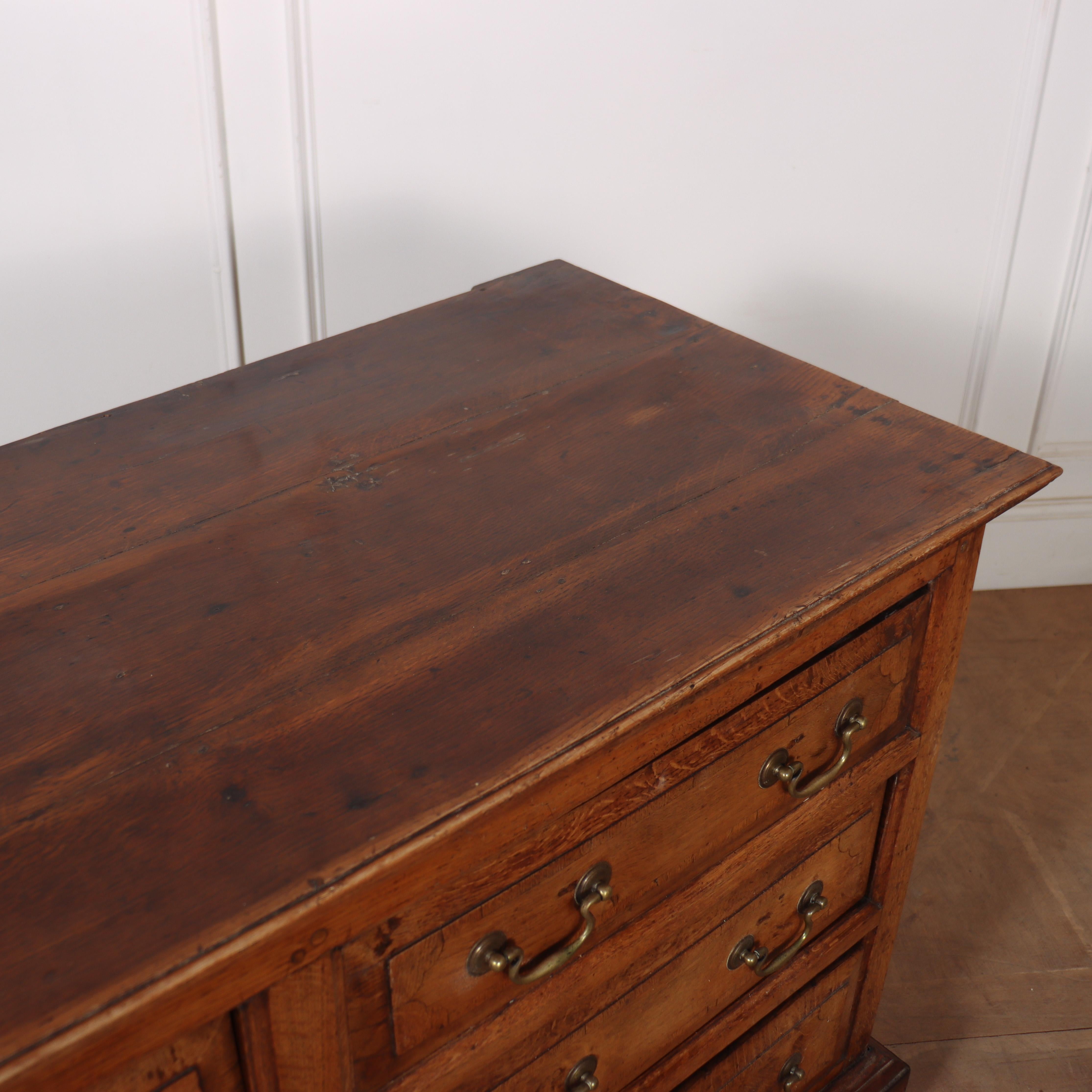 18th Century Oak Dresser Base For Sale 1