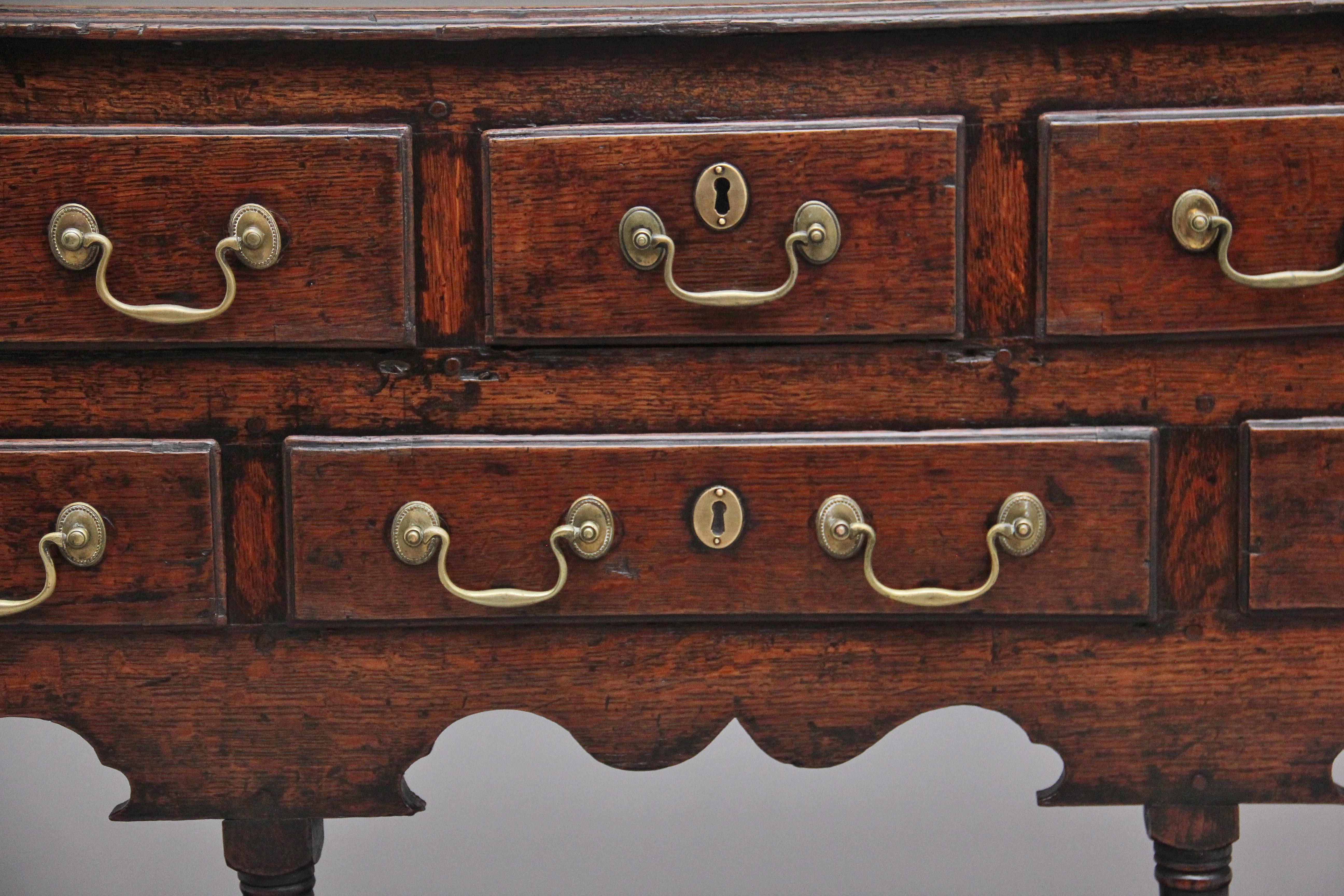 British 18th Century Oak Dresser
