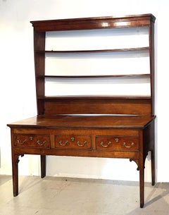 18th Century Oak Dresser with the Original Rack