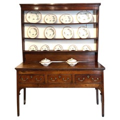 18th Century Oak Dresser with the Original Rack