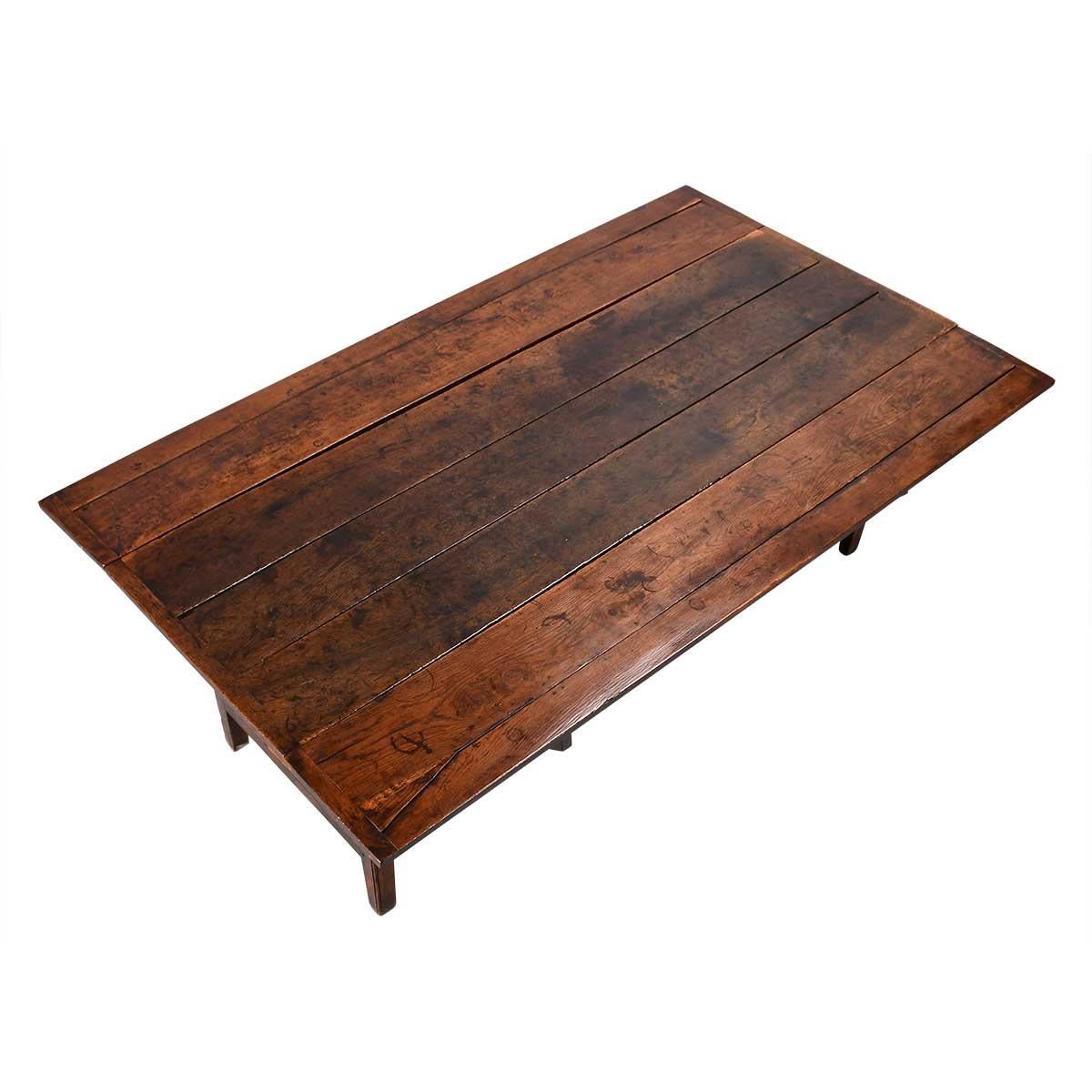 Country Table de cuisine à abattant en Oak du 18e siècle en vente