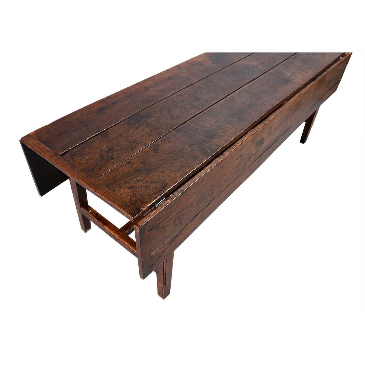 Table de cuisine à abattant en Oak du 18e siècle Bon état - En vente à Harrodsburg, KY