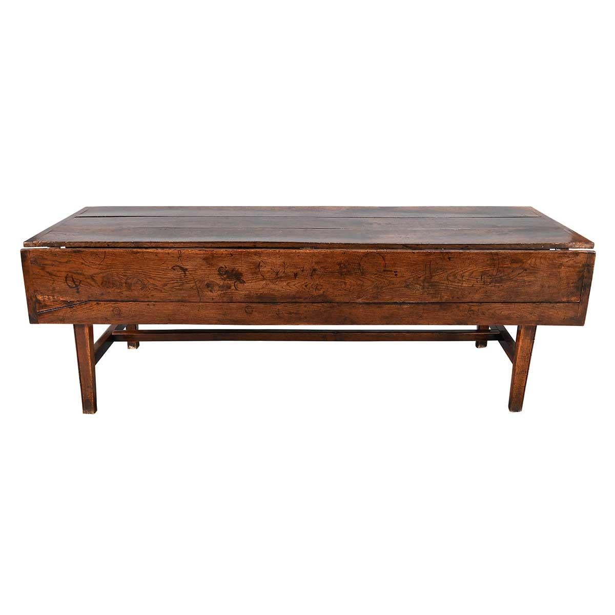 XVIIIe siècle Table de cuisine à abattant en Oak du 18e siècle en vente