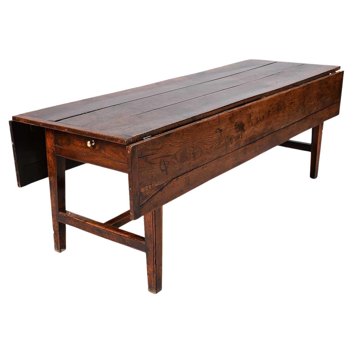 Table de cuisine à abattant en Oak du 18e siècle en vente