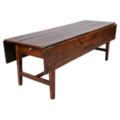 Antique 18th Century Oak Drop-Leaf Kitchen Table