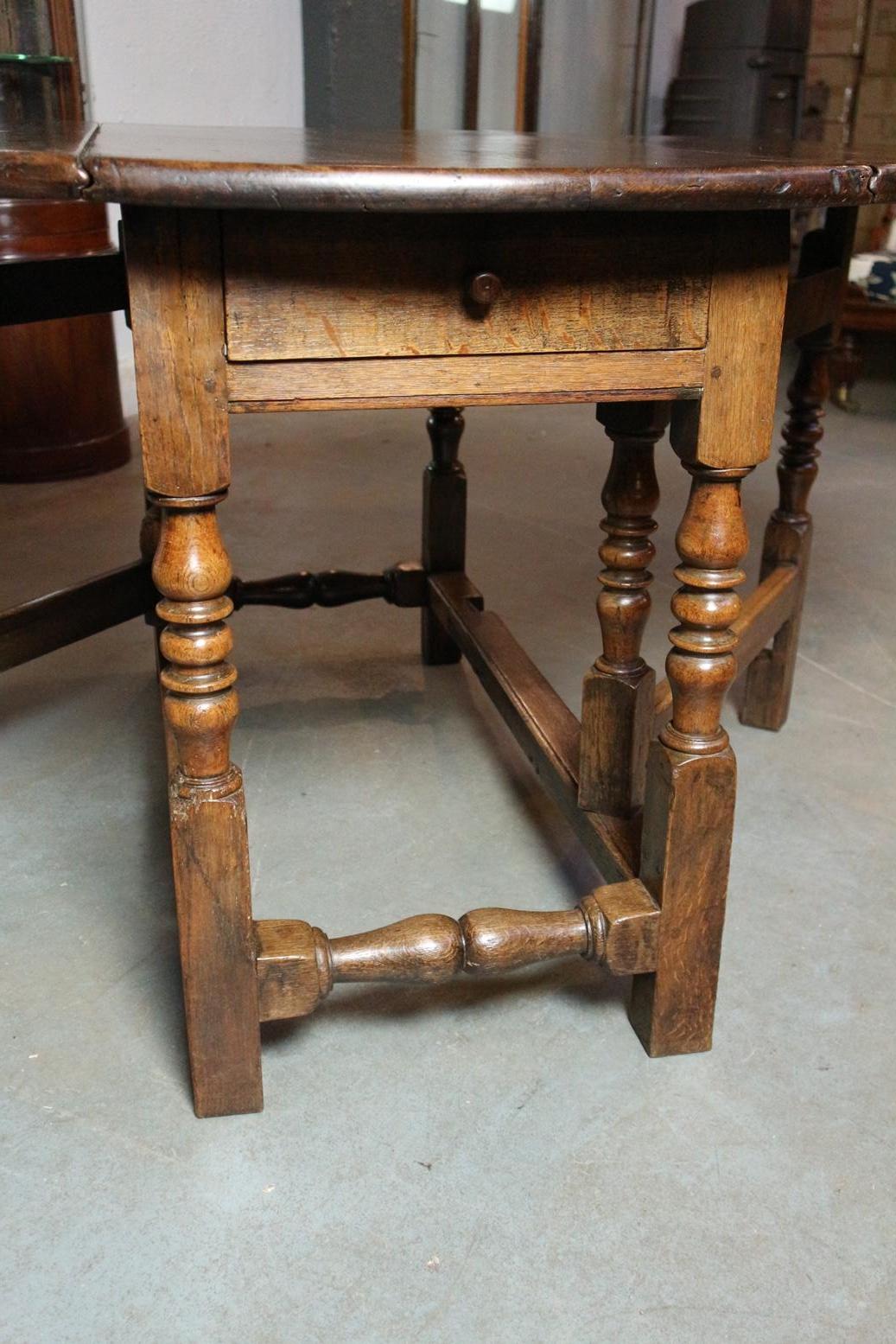 18th Century Oak Drop Leaf Table 1