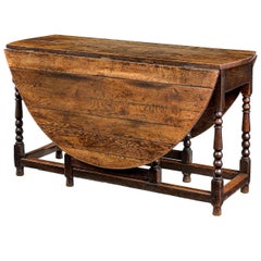 18th Century Oak Gate Leg Table
