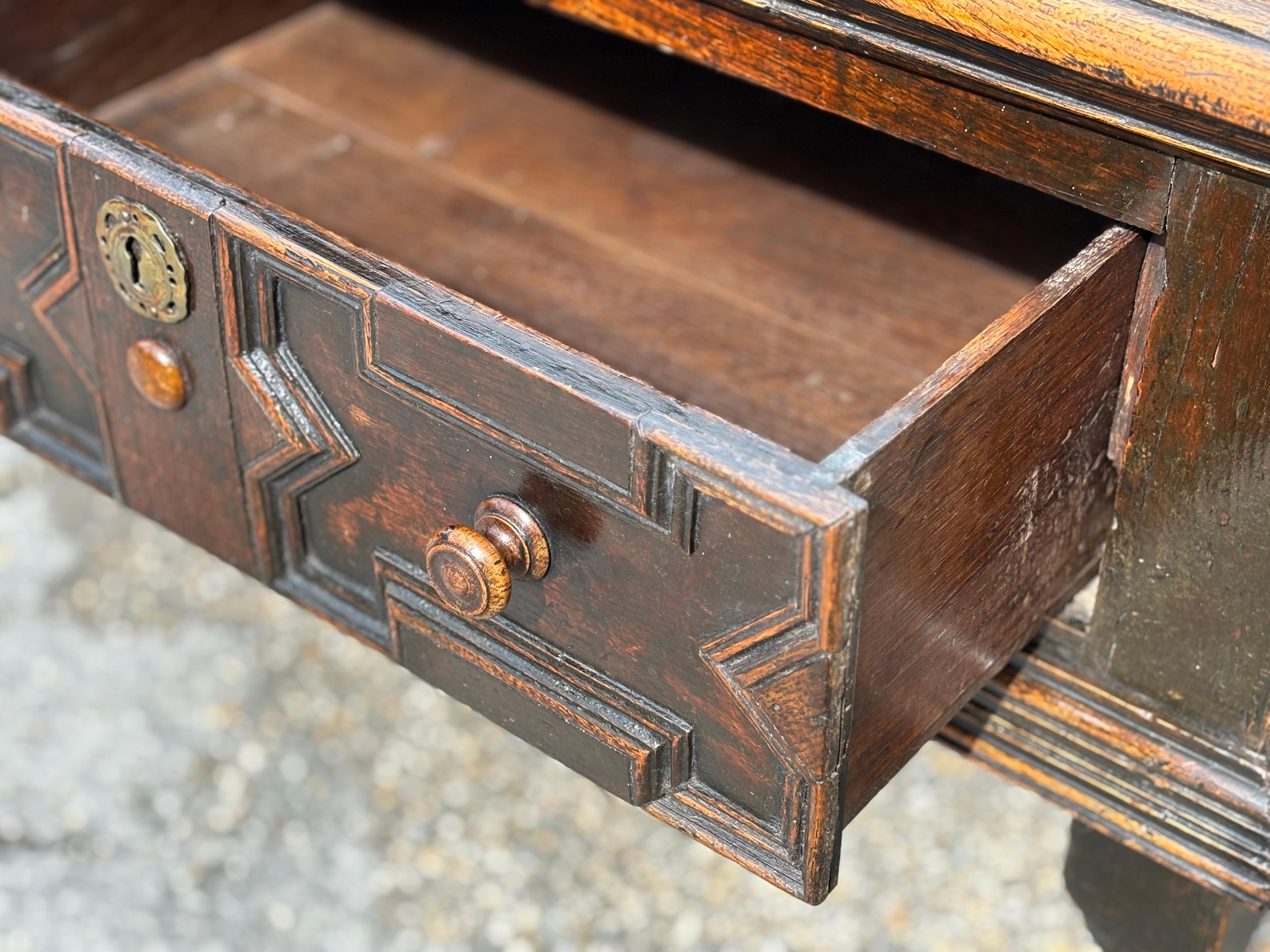 18th Century Oak Geometric Dresser For Sale 2