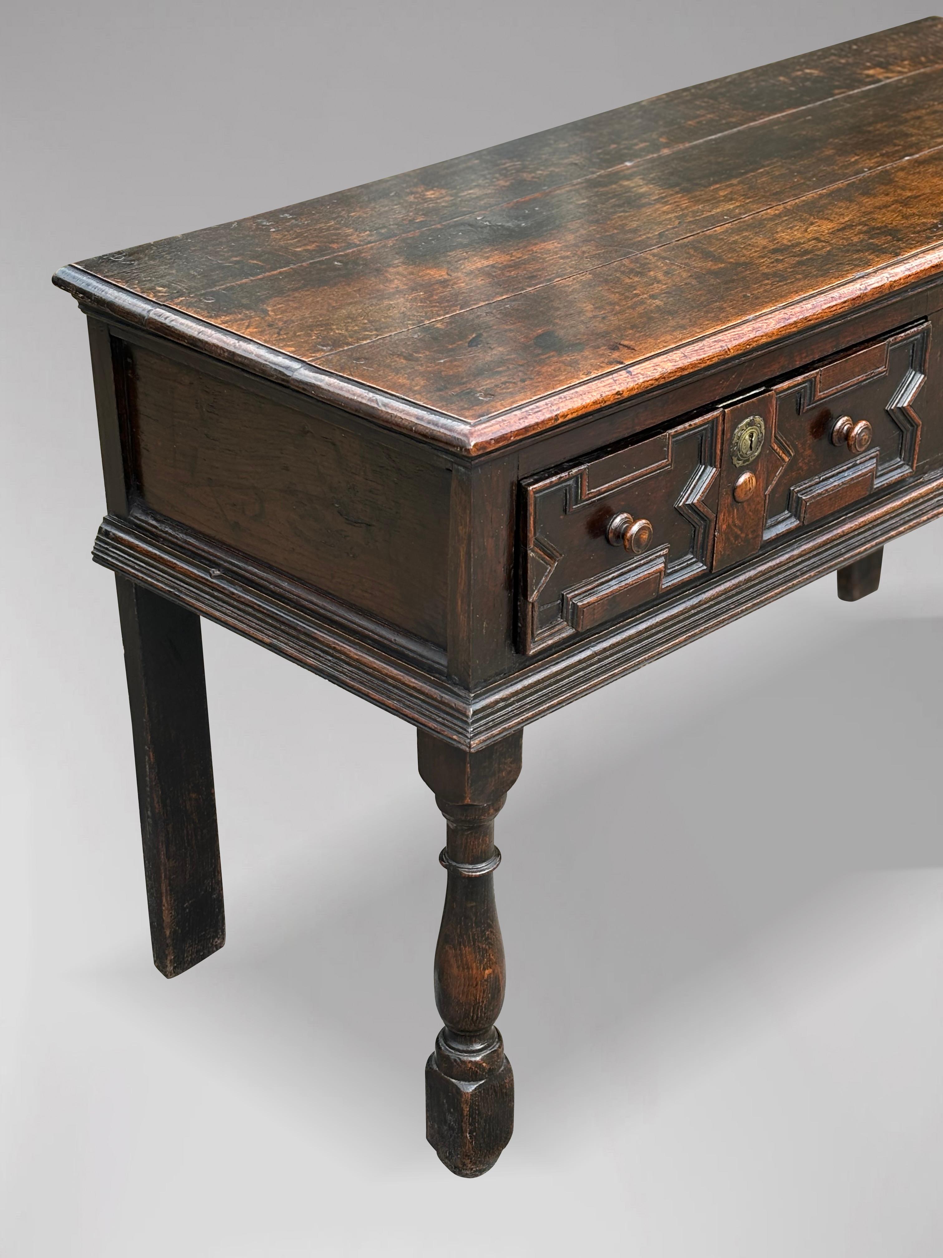18th Century Oak Geometric Dresser For Sale 4