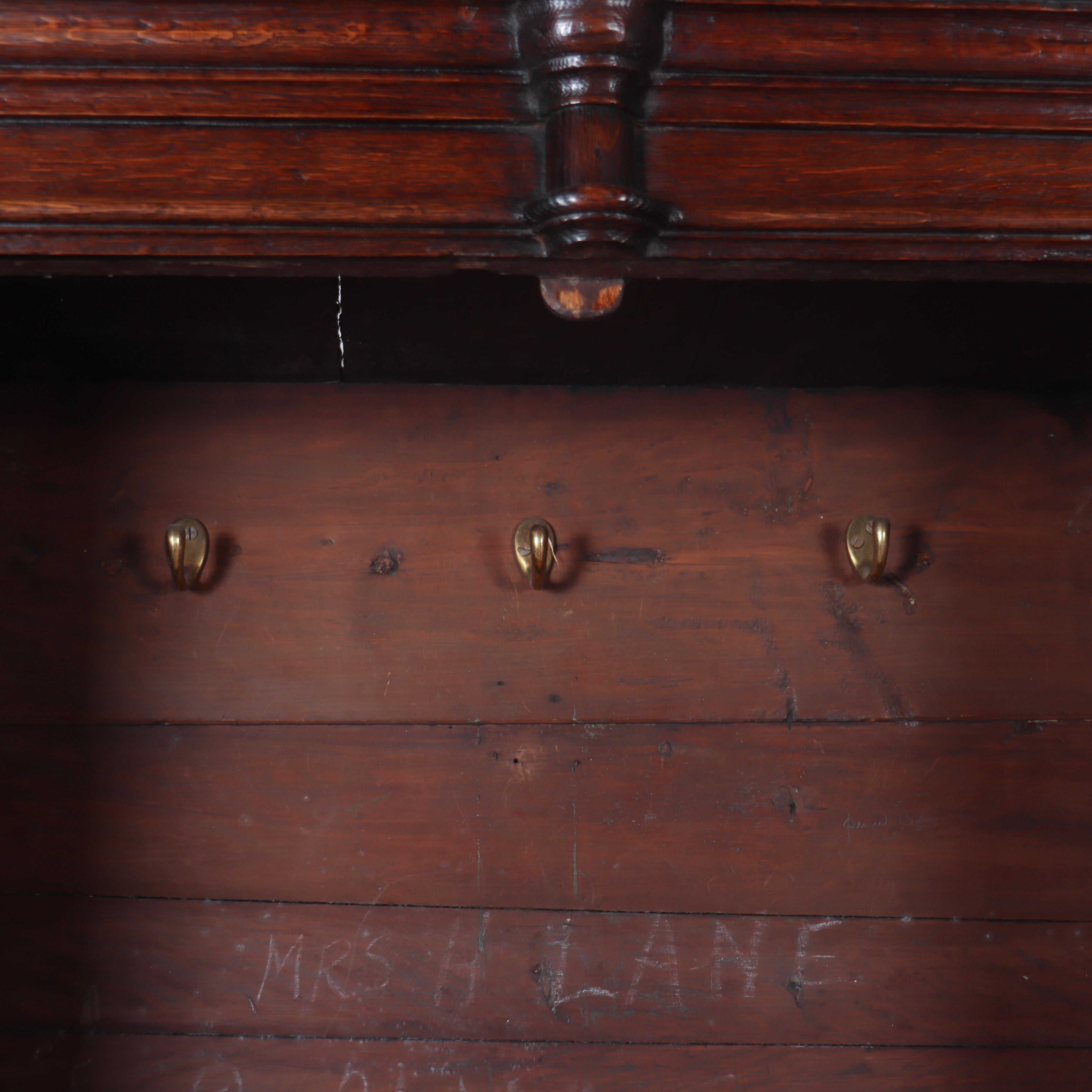 18th Century Oak Hall Cupboard For Sale 2