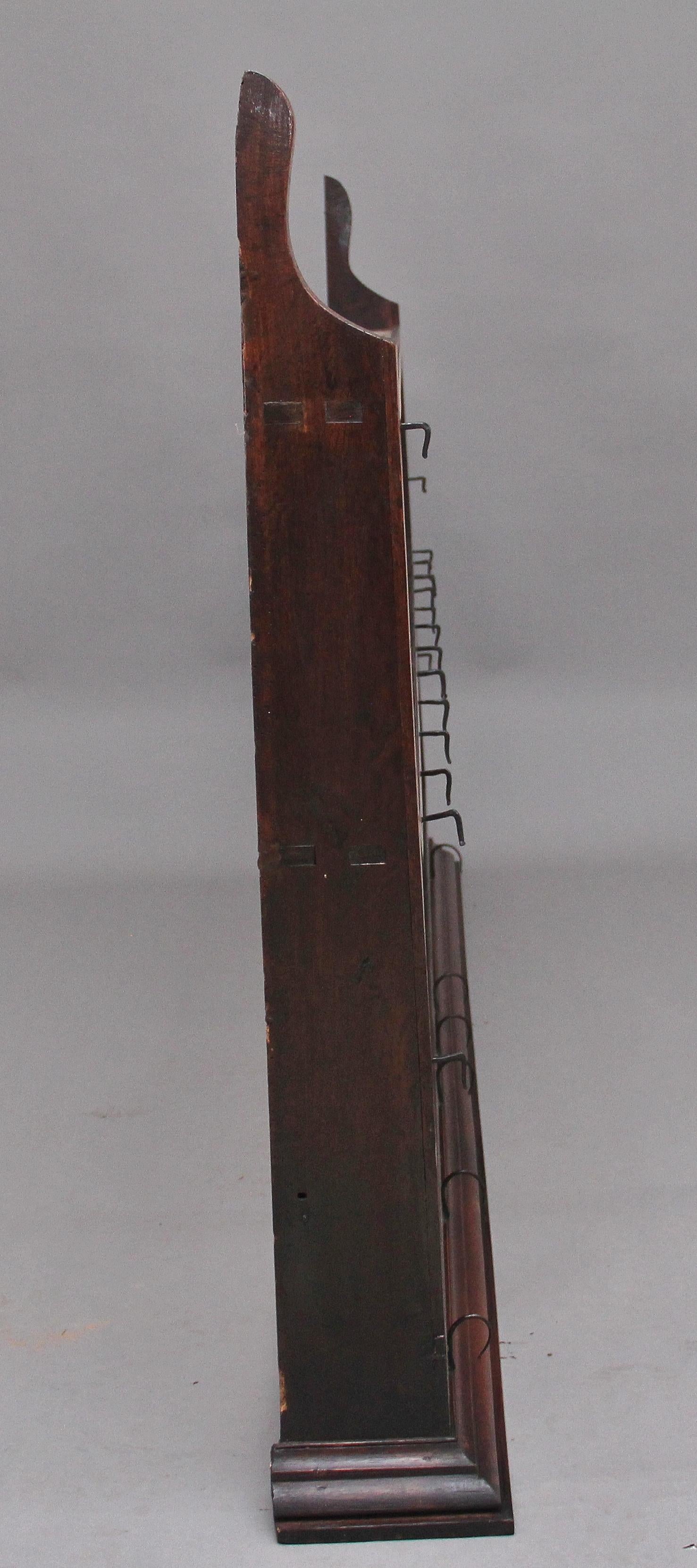 British 18th Century Oak Hanging Rack For Sale
