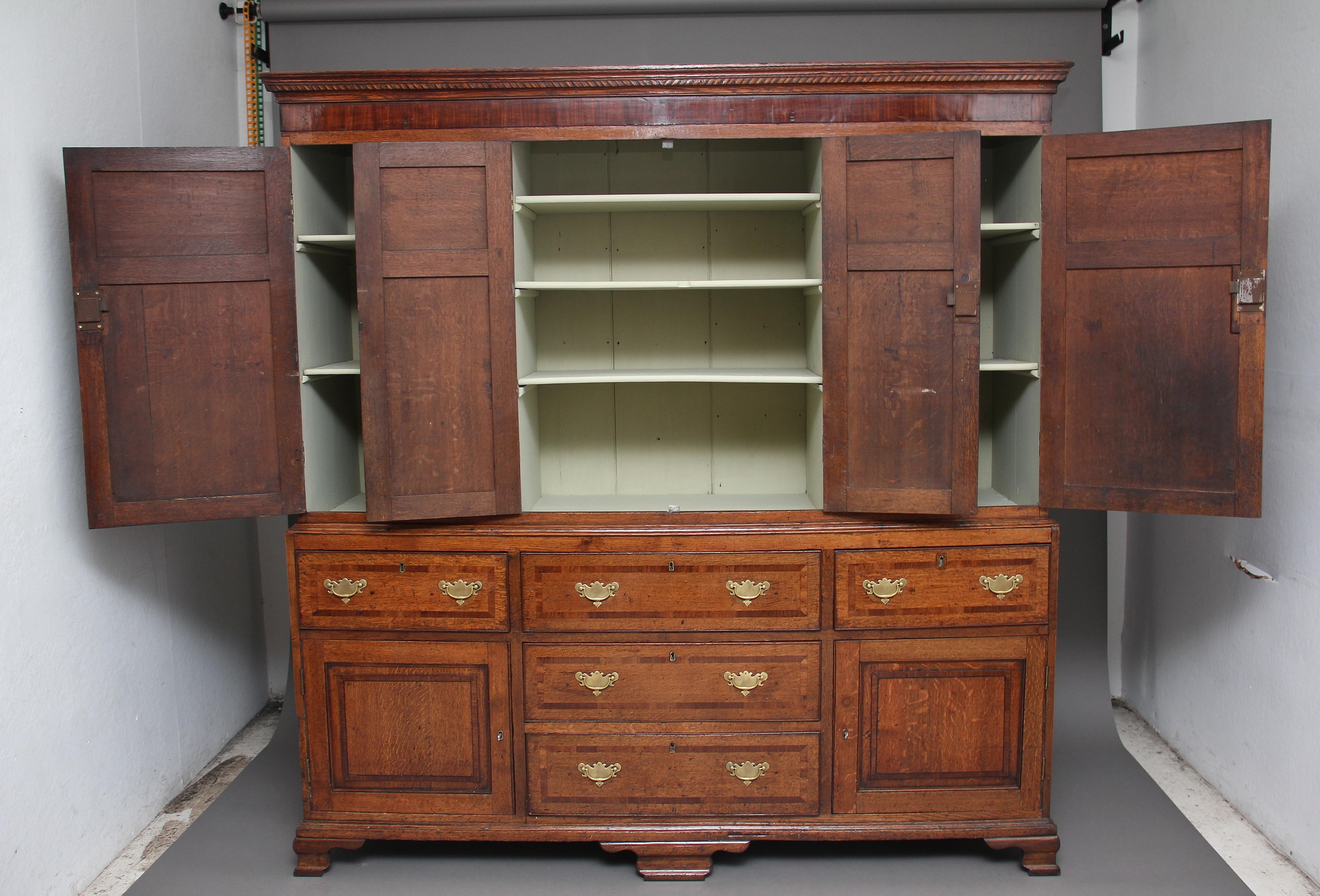18th Century Oak Housekeepers Cupboard In Good Condition In Martlesham, GB