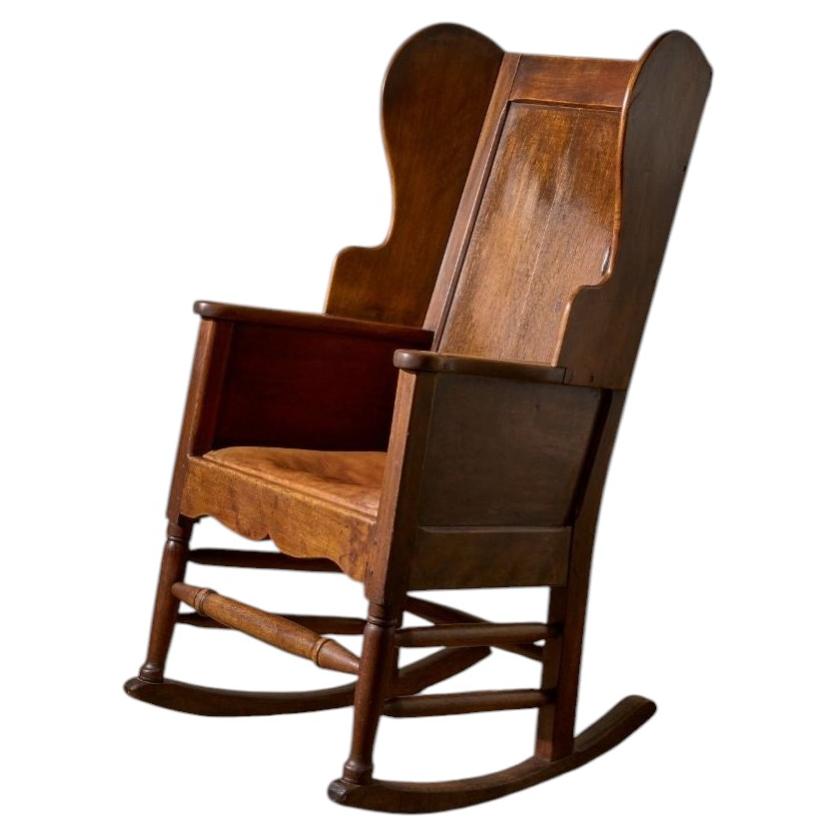 Schaukelstuhl aus Eiche Oak aus dem 18.