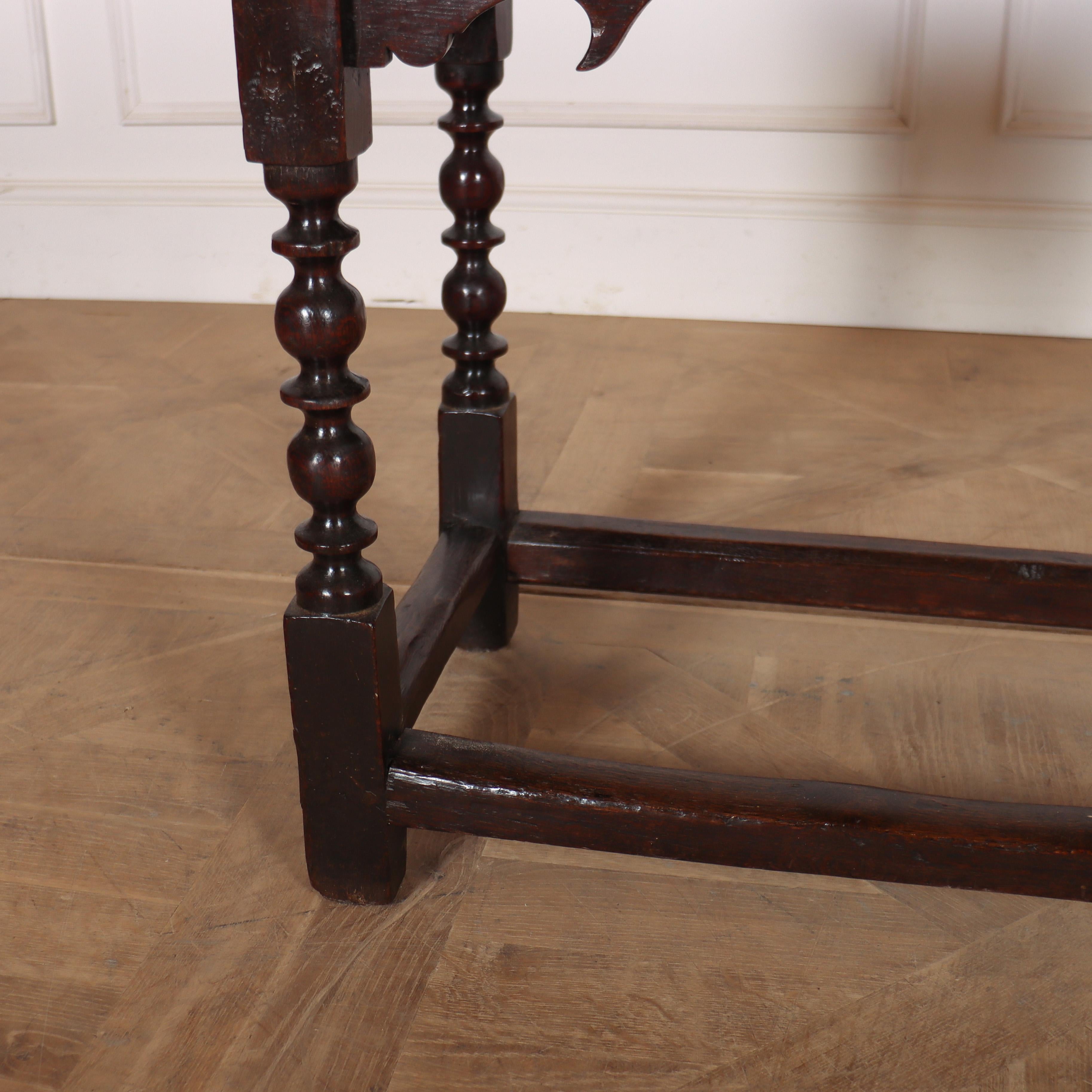 George III Table de lampe en Oak du 18e siècle en vente