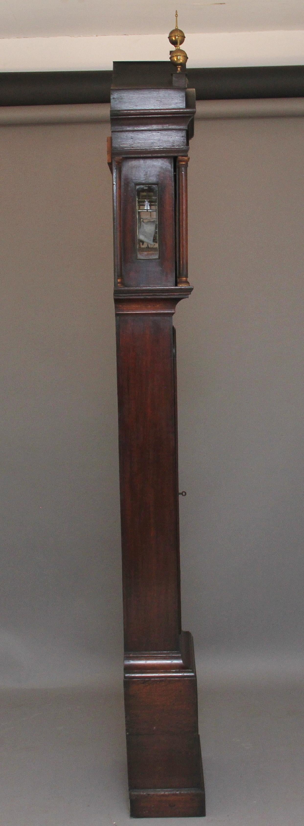 18th Century Oak Long Case Clock 4