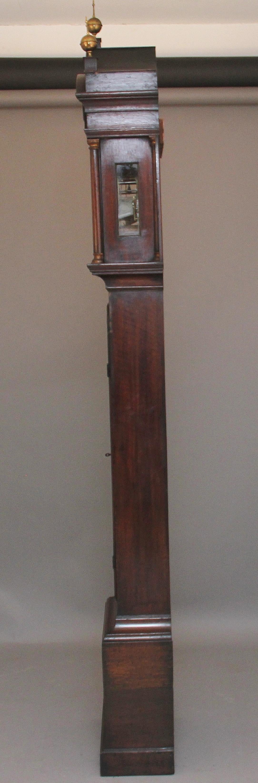 18th Century Oak Long Case Clock 6