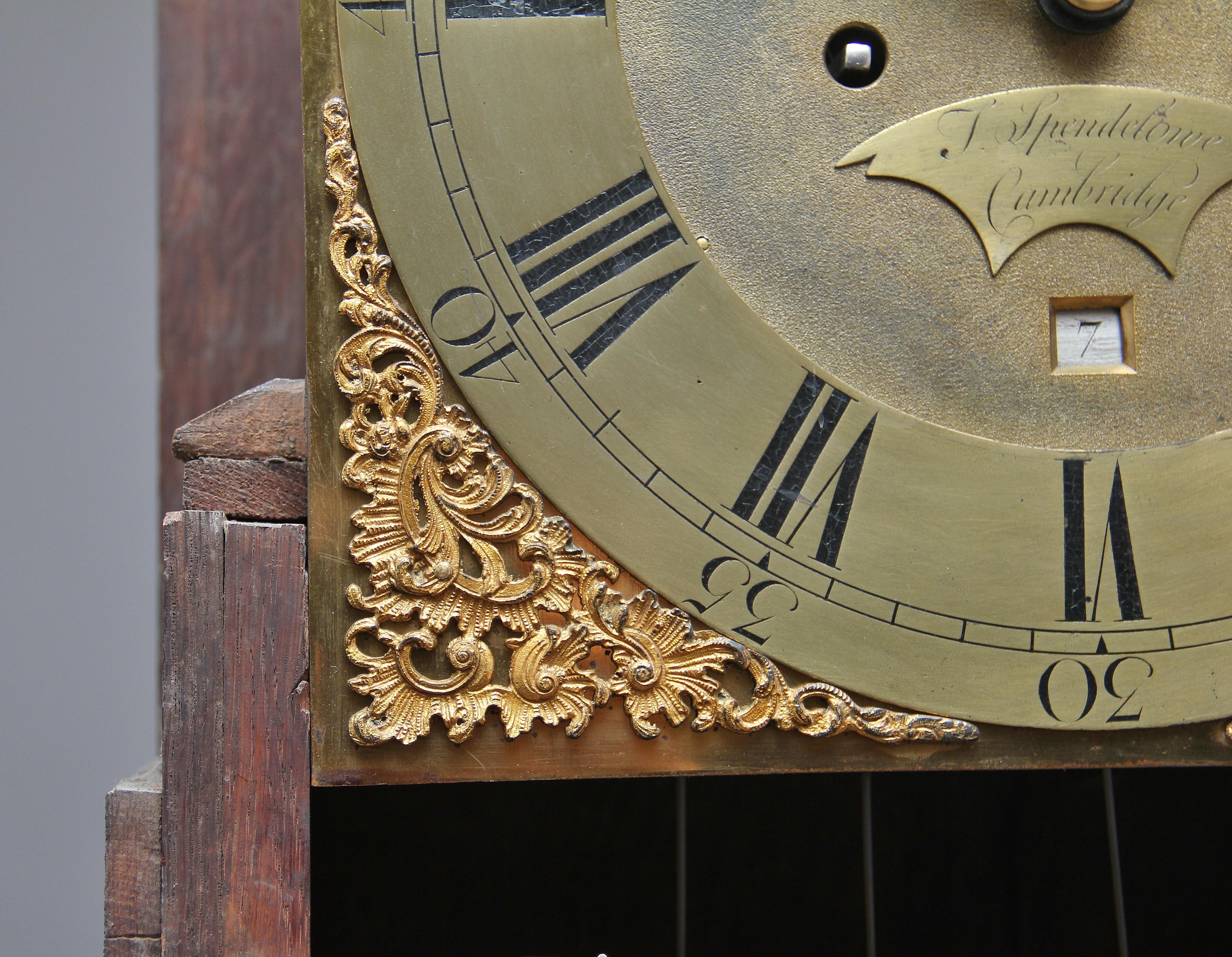 Georgian 18th Century Oak Long Case Clock