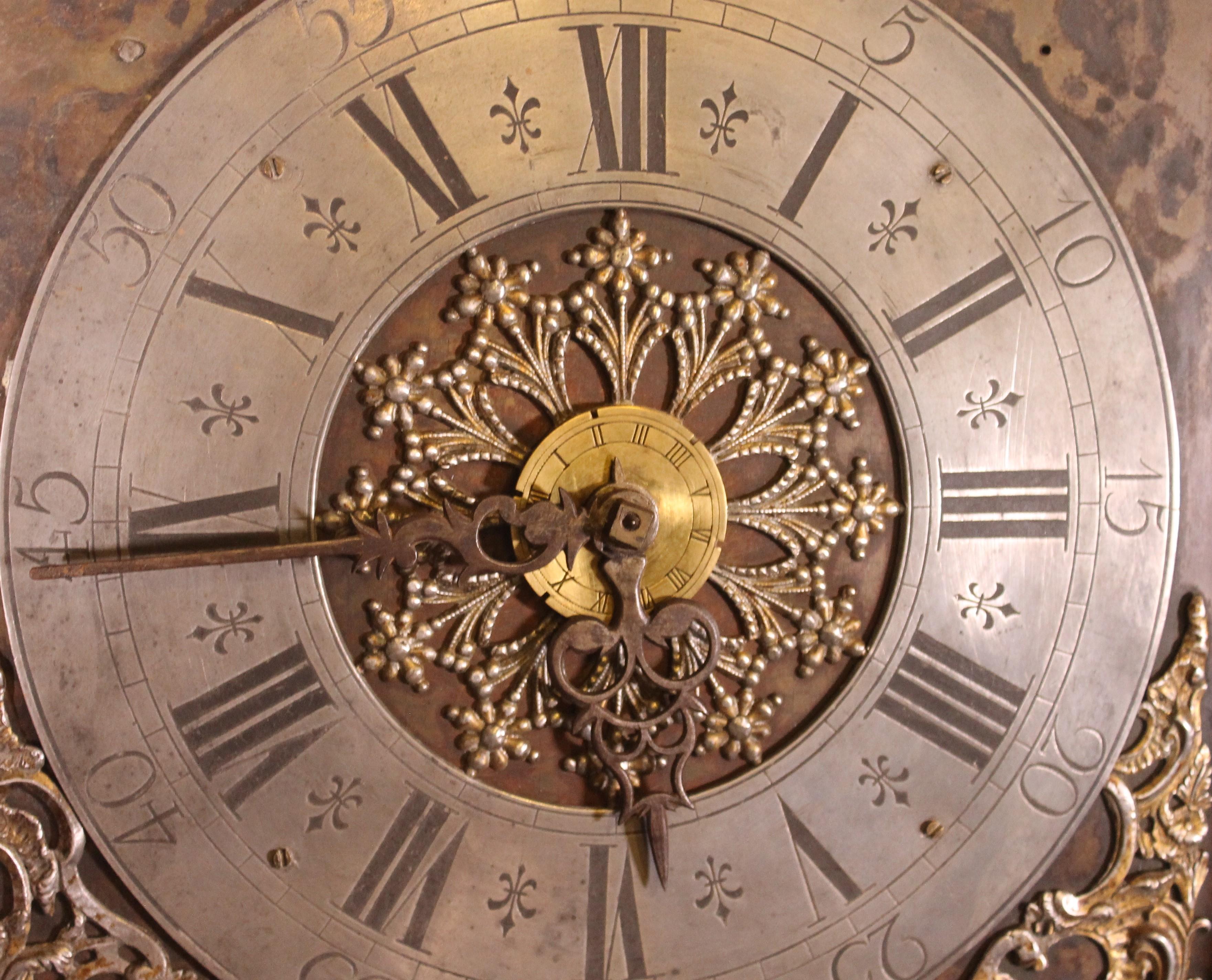 18th Century Oak Longcase Clock From Belgium For Sale 2