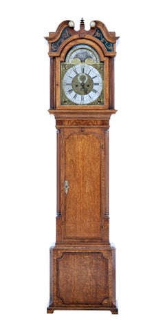 18th Century Oak Longcase Clock James Sandiford of Manchester