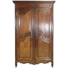 Antique 18th Century Oak Louis XV Wardrobe