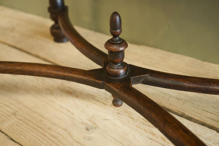 18th Century Oak Low Boy with Cross Stretcher For Sale at 1stDibs
