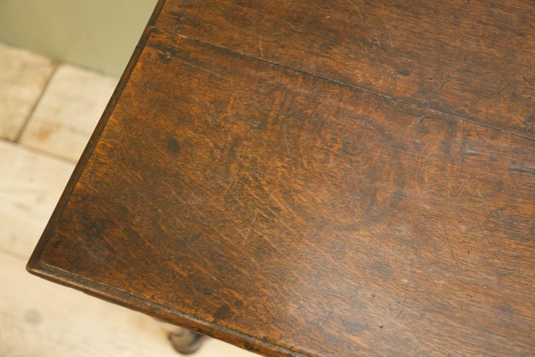 18th Century Oak Low Boy with Cross Stretcher For Sale at 1stDibs