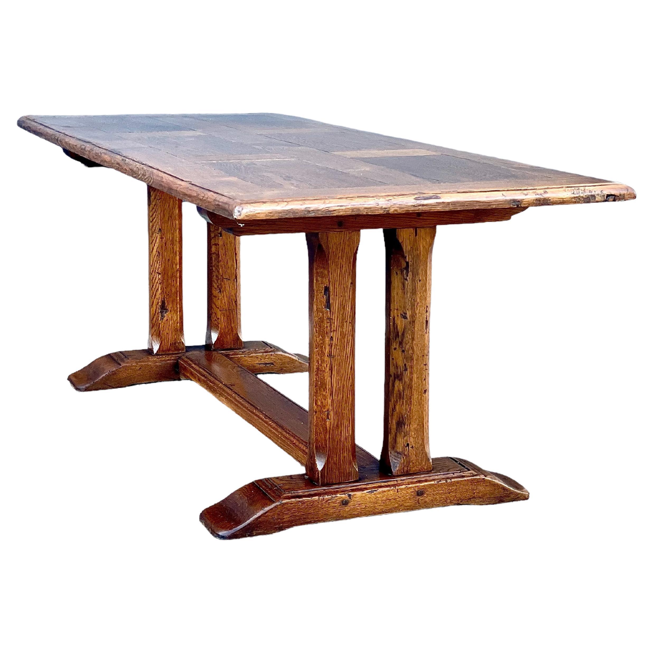 18th Century Oak Monastery Refectory Table For Sale