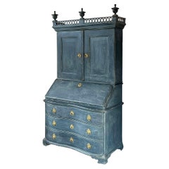 18th Century Oak Painted Bureau