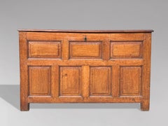 18th Century Oak Panelled Mule Chest