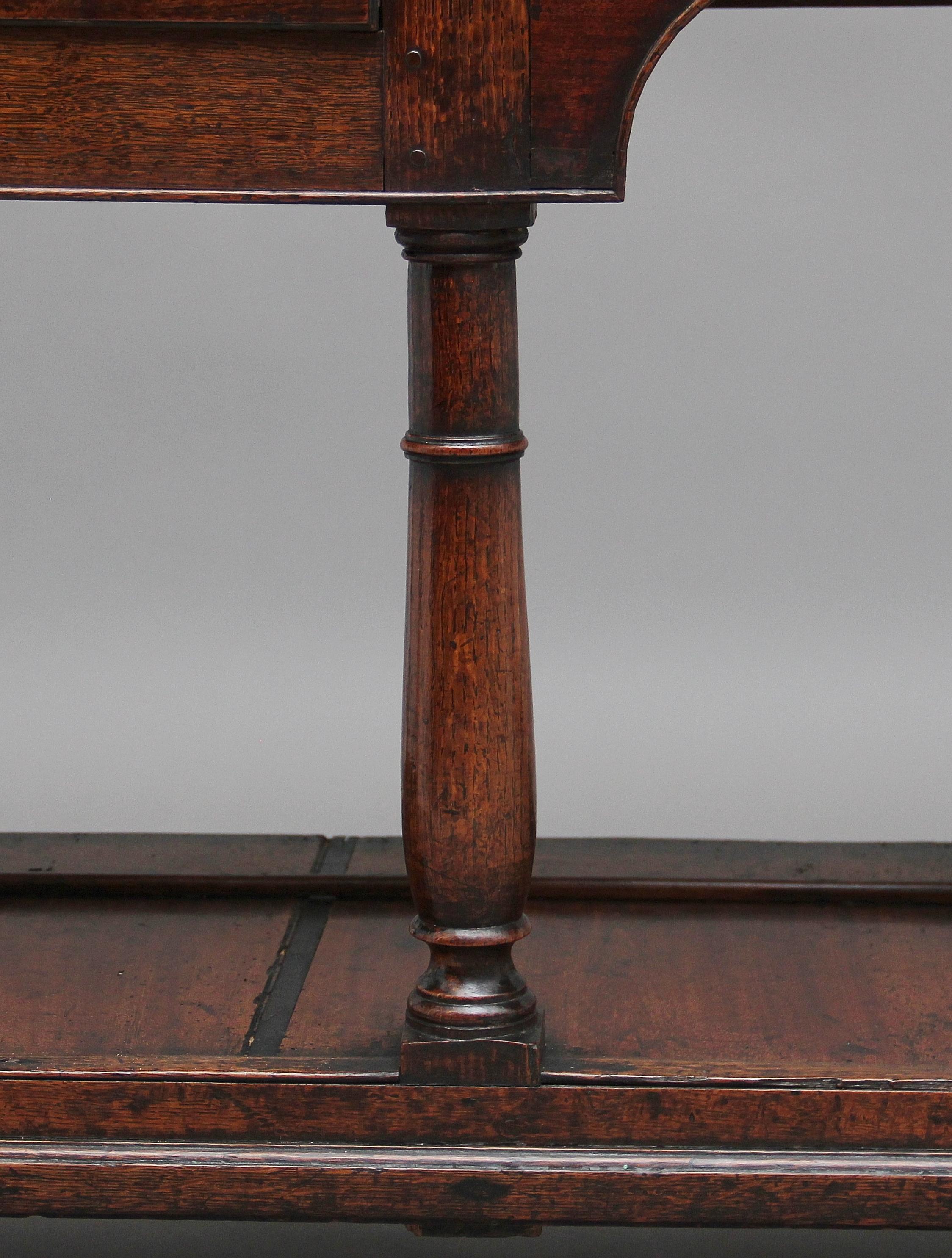 18th Century Oak Potboard Dresser 4