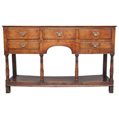 Antique 18th Century Oak Potboard Dresser