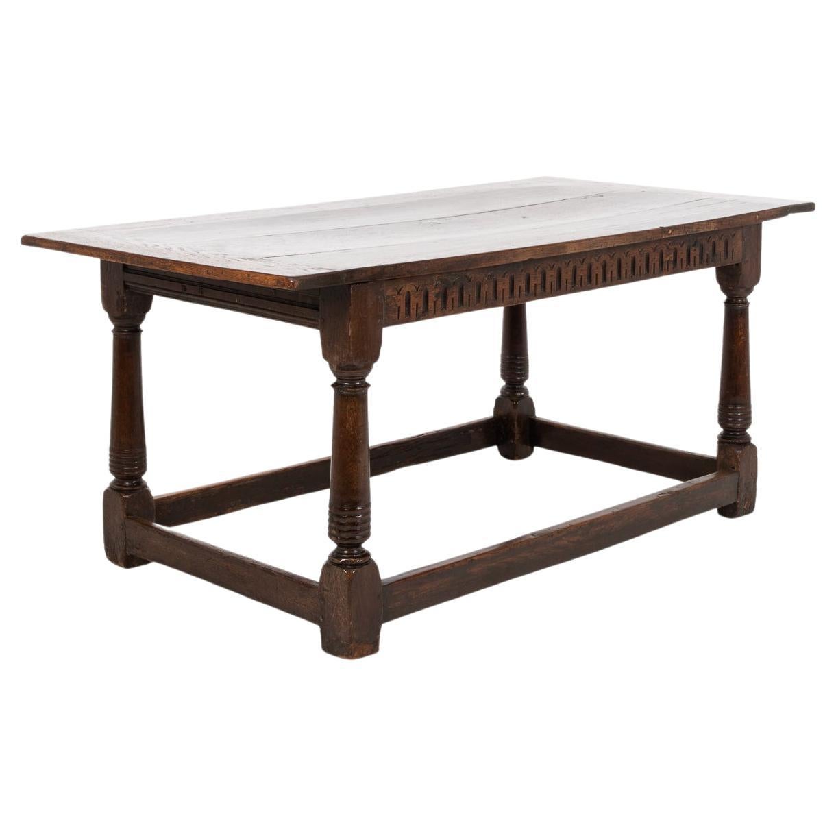 18th Century Oak Refectory Table, circa 1750 For Sale