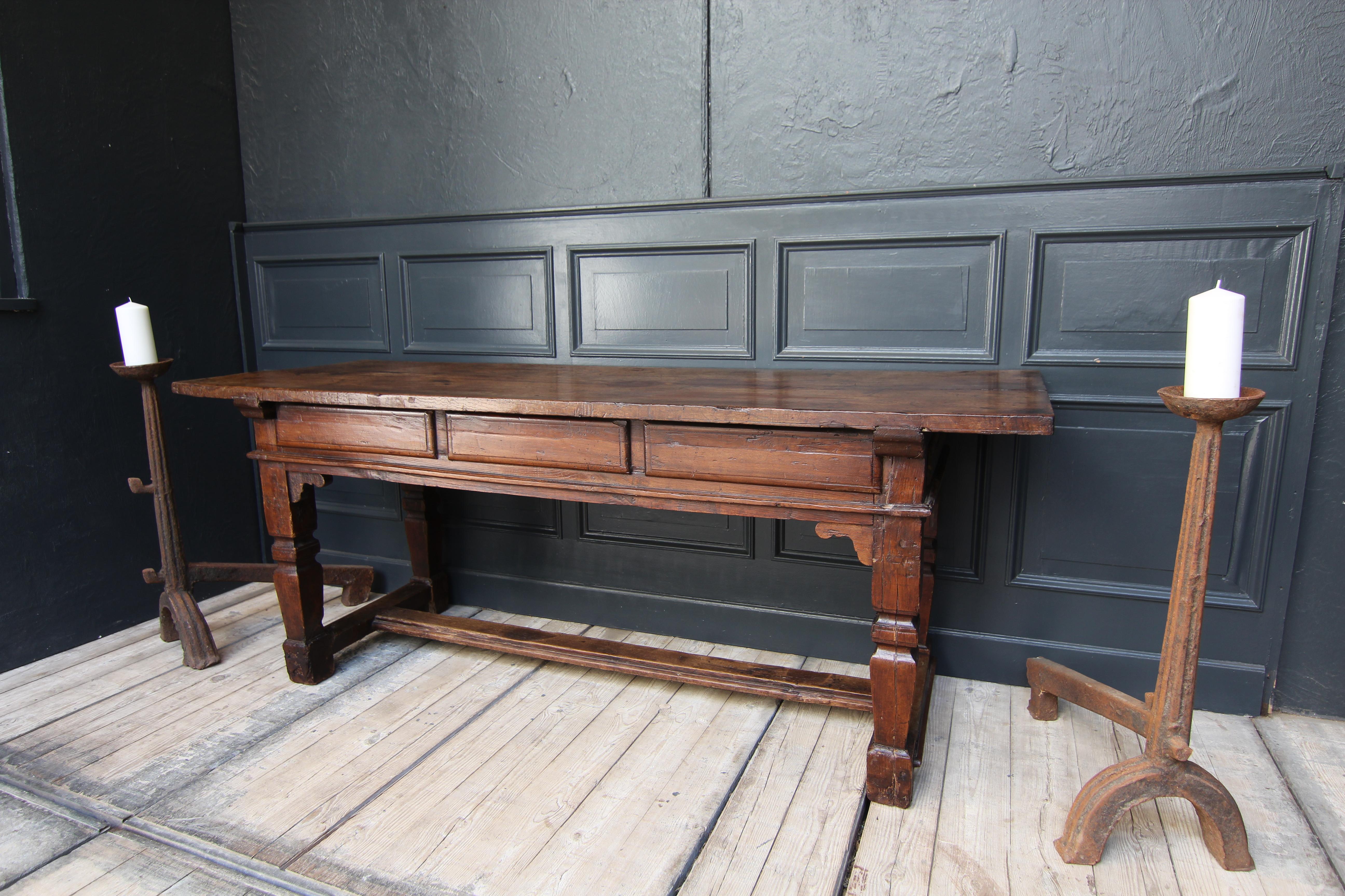18th Century Oak Refectory Table 6