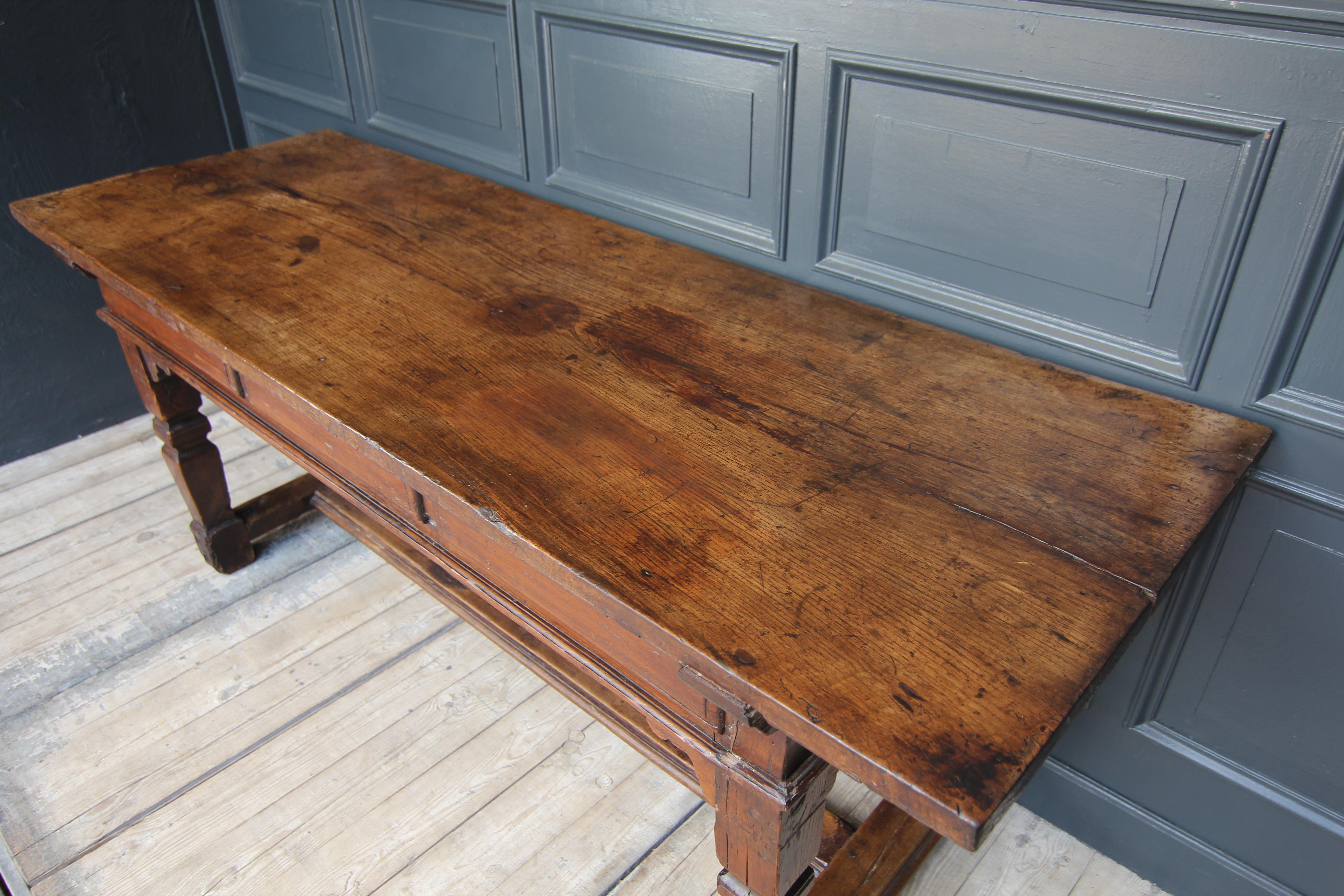 18th Century Oak Refectory Table 8